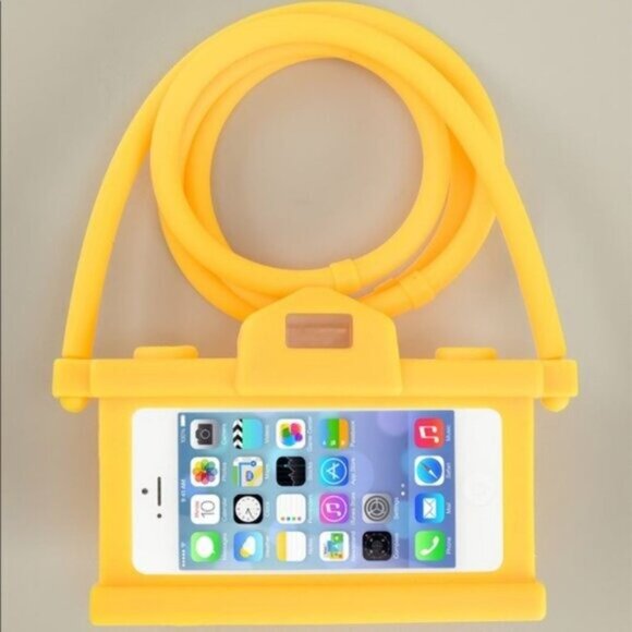 Moschino Barbie Yellow Camera Crossbody Phone Carrying Case Bag 15 Runway - Picture 11 of 11